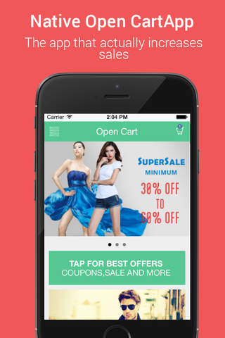 Native Opencart App - náhled