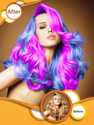 Hair Color Style Changer - Hair Recolor Effects Salon screenshot 8