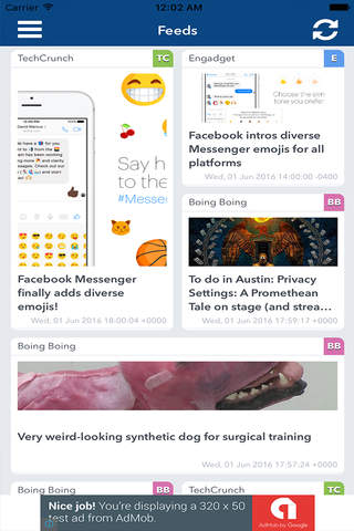 NewsFeed -Personal  RSS News Feed Reader And NewsP - náhled