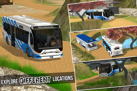 Police Bus Offroad Driver - náhled
