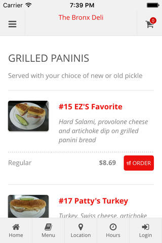 The Bronx Deli Online Ordering - náhled