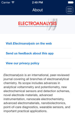 Electroanalysis - náhled