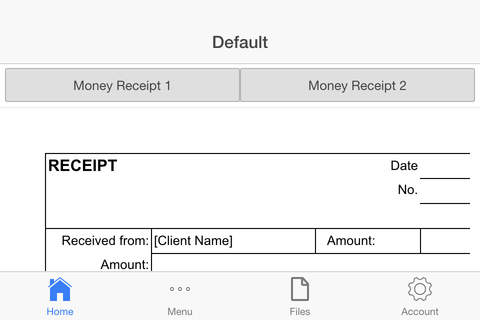 Money Receipt - náhled