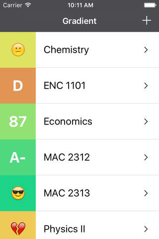 Gradient Grades – Grade Calculator - náhled