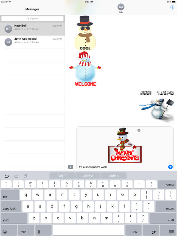 Snowman Emoji - Christmas Snowman Stickers screenshot 6