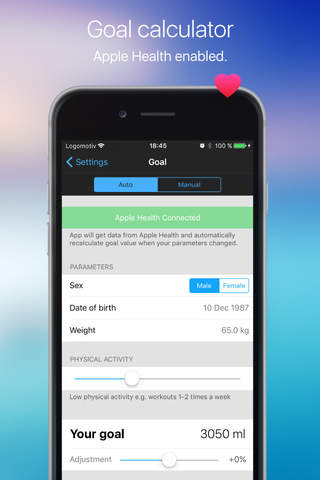 YourWater – water balance, hydration tracker - náhled