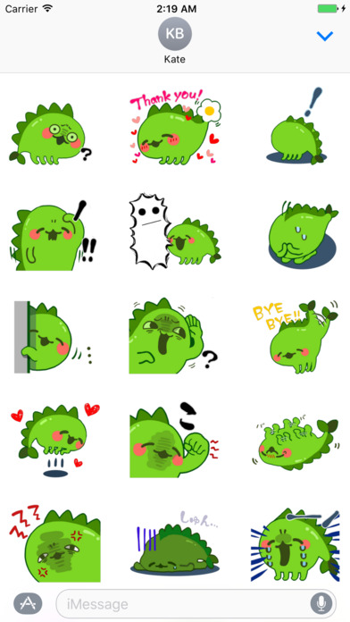 Little Dino Stickers pack screenshot 1