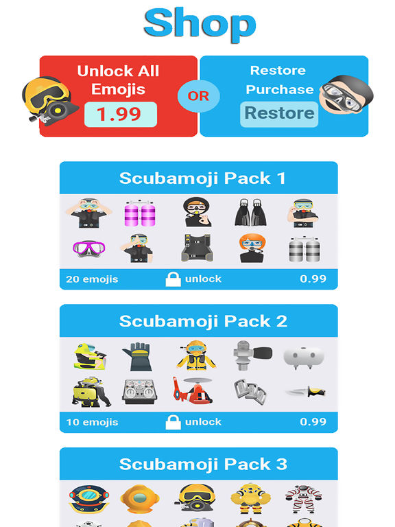Scubamoji Scuba Diving Emoji Apps 148Apps
