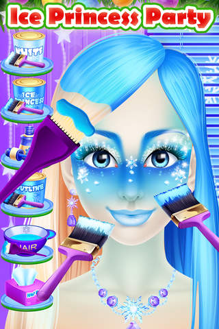 Christmas Face Paint Party - Kids Salon Games - náhled