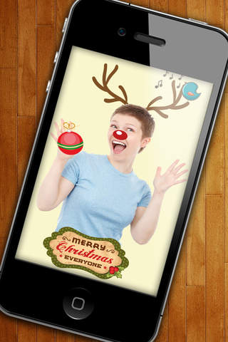 Stickers para fotos divertidas de navidad - editor - náhled