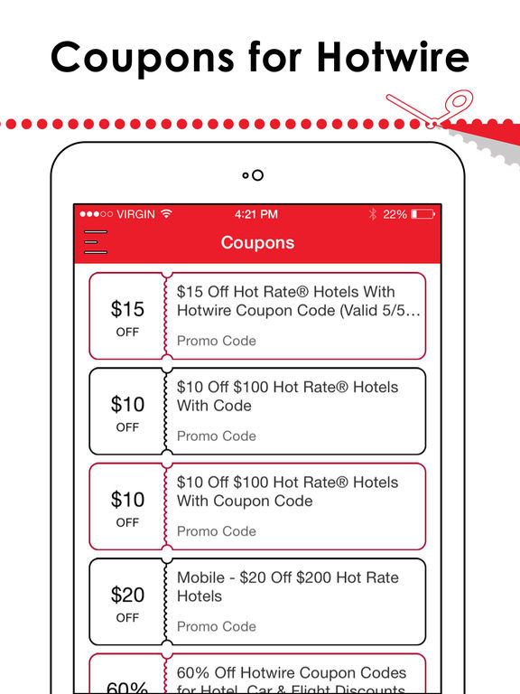 App Shopper: Coupons for Hotwire + (Shopping)