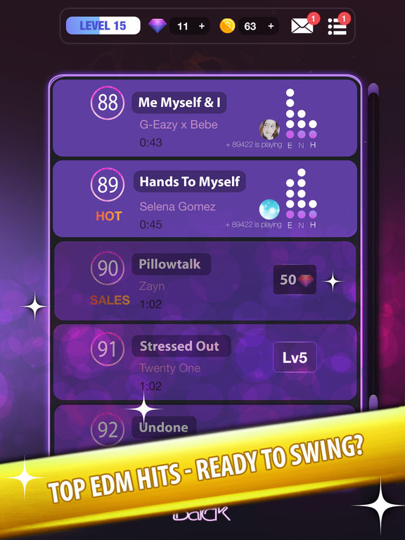 Tap Challenge: EDM and Top Billboard Hits screenshot