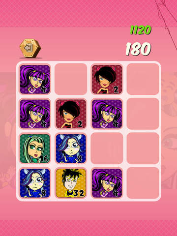 2048 Monster Girls and Boys : “ The High School Halloween Puzzle Edition ” screenshot 7