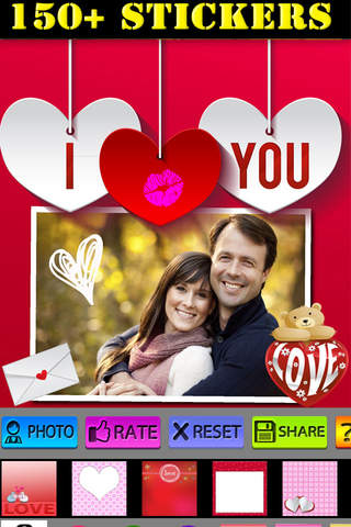 I Love You Photo Frames and Labels - náhled