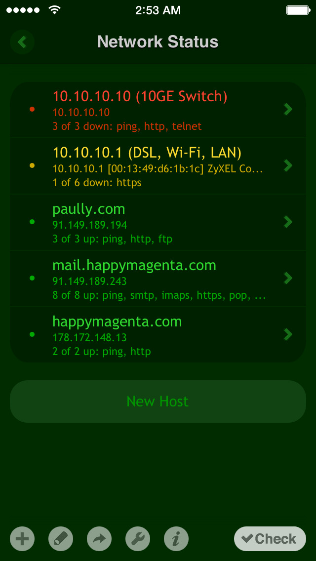 Net Status - Server Monitor screenshot 1