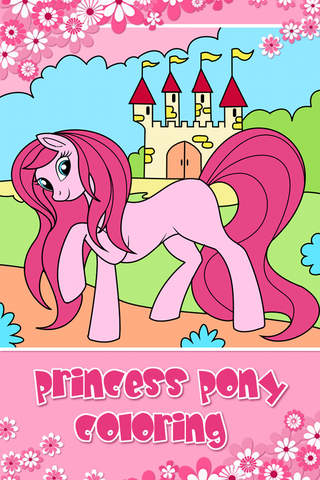 Pony Princess Coloring Book Kids Games for Little  - náhled