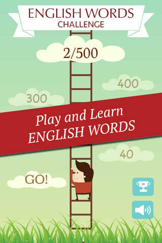 500 English words challenge quiz game with picture - náhled