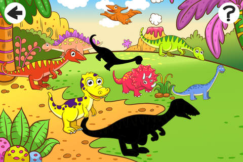A Dinosaurs Shadow Game: Learn and Play for Childr - náhled