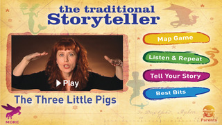 The Traditional Storyteller - The Three Little Pigs screenshot 1