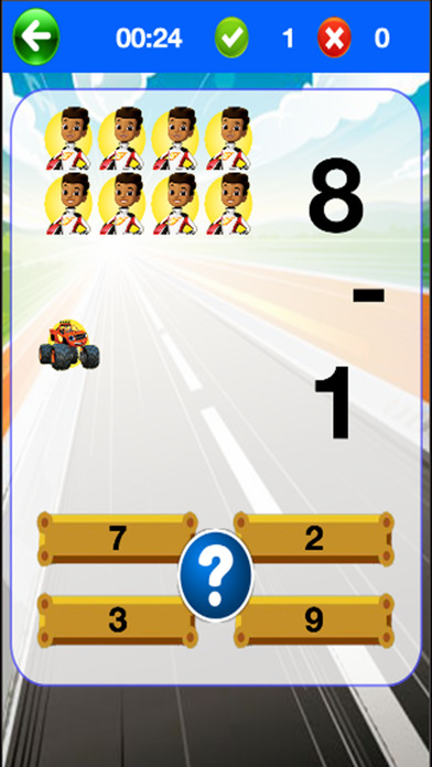 Toddler Math Game of Blaze and the Monster Machines iPhone App