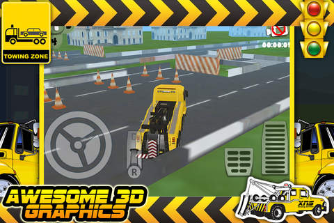 3D Tow Truck Parking Challenge Game FREE - náhled