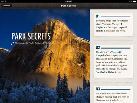 National Parks by National Geographic Screenshot