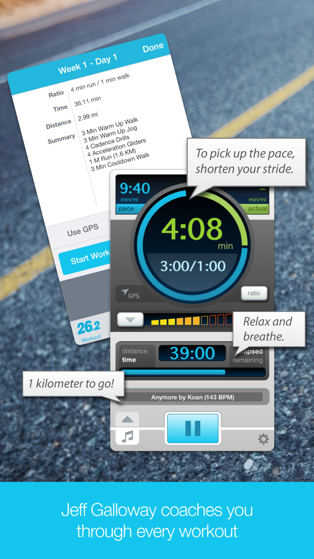 Marathon Trainer - Run/Walk/Run Beginner and Advanced Training Plans with Jeff Galloway screenshot 4