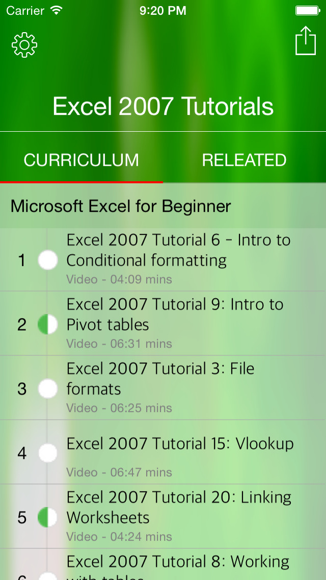 microsoft excel 2007 tutorial