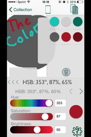 The Color App Lite - Color Palette Selection Tool - náhled