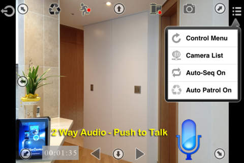 uViewer for AXIS Cameras - náhled