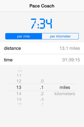 Pace Coach Free Pace Calculator - náhled