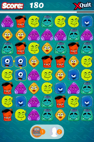 Jelly Creatures Match 3 Mania - Brilliant Multipla - náhled