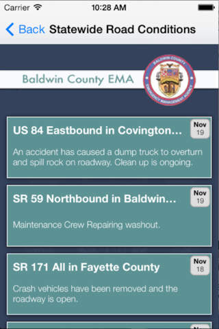 Baldwin County EMA App - náhled