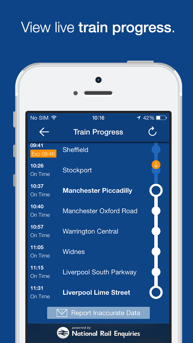 myTrains Pro train times and tickets screenshot 4