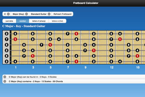Fretboard Calculator - náhled