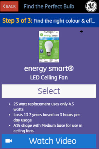 GE Canada Walmart Bulb Finder - náhled