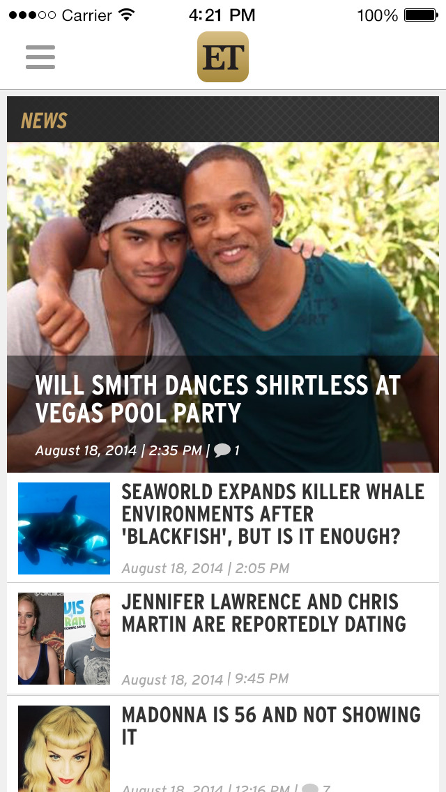ET Live – Entertainment News screenshot 1