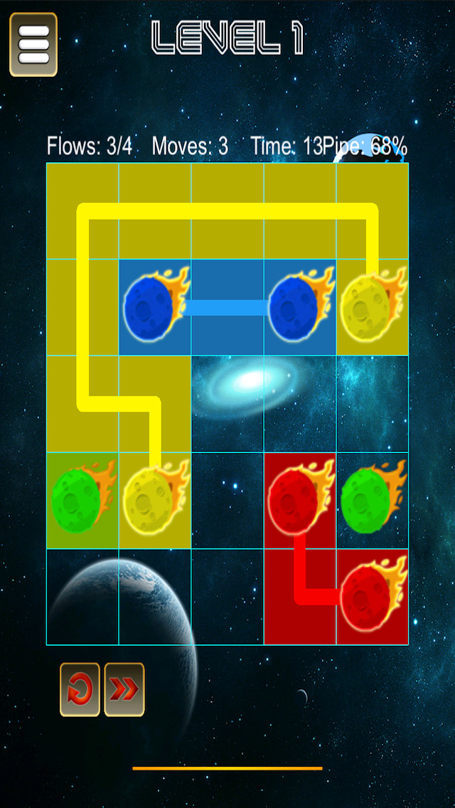 Cosmos Shooting Night Sky Stars - the space galaxy comets puzzle - Free screenshot 3