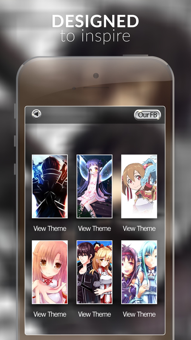 Manga & Anime Gallery : HD Retina Wallpaper Themes and Backgrounds in Sword Art Online Style screenshot 1