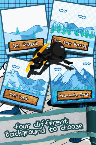 A Superhero Stickman Run - Amazing Mountain Snowbo - náhled