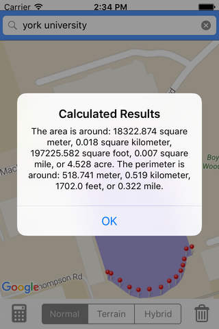 LandAreaCalculator - náhled