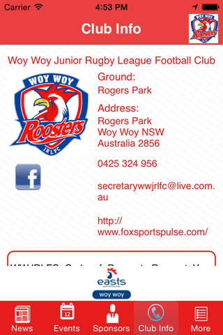 Woy Woy Junior Rugby League Football Club - náhled