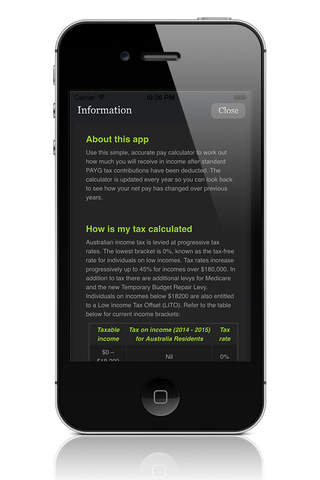 PayCalculator - náhled