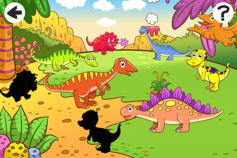 A Dinosaurs Shadow Game: Learn and Play for Childr - náhled