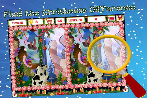 Christmas find the differences free games - náhled