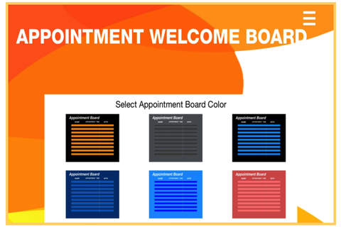 Appointment Welcome Board - náhled