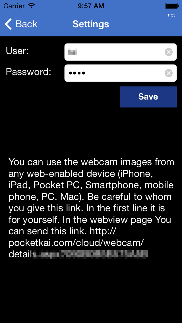 Webcam to go screenshot 2