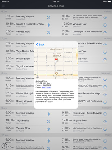 Sellwood Yoga App screenshot 6