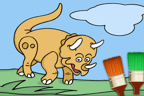 Colorear dinosaurios - juegos de dinos para pintar - náhled