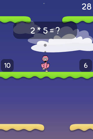 Falling Flamingo Math - náhled